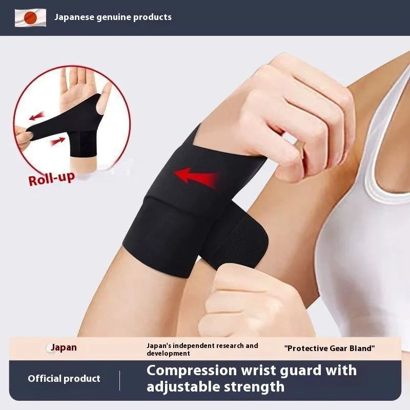 Athletic wristguards in black and skin colour options for badminton tennis volleyball fitness