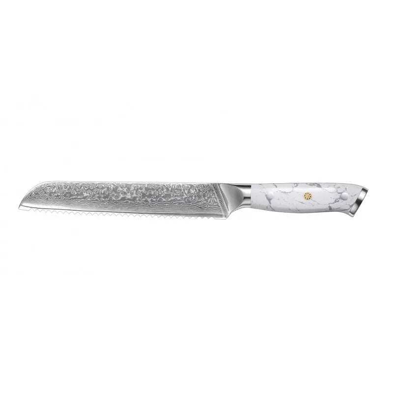 Damascus pattern VG10 steel chef knife with 21cm blade and 11cm handle for kitchen use