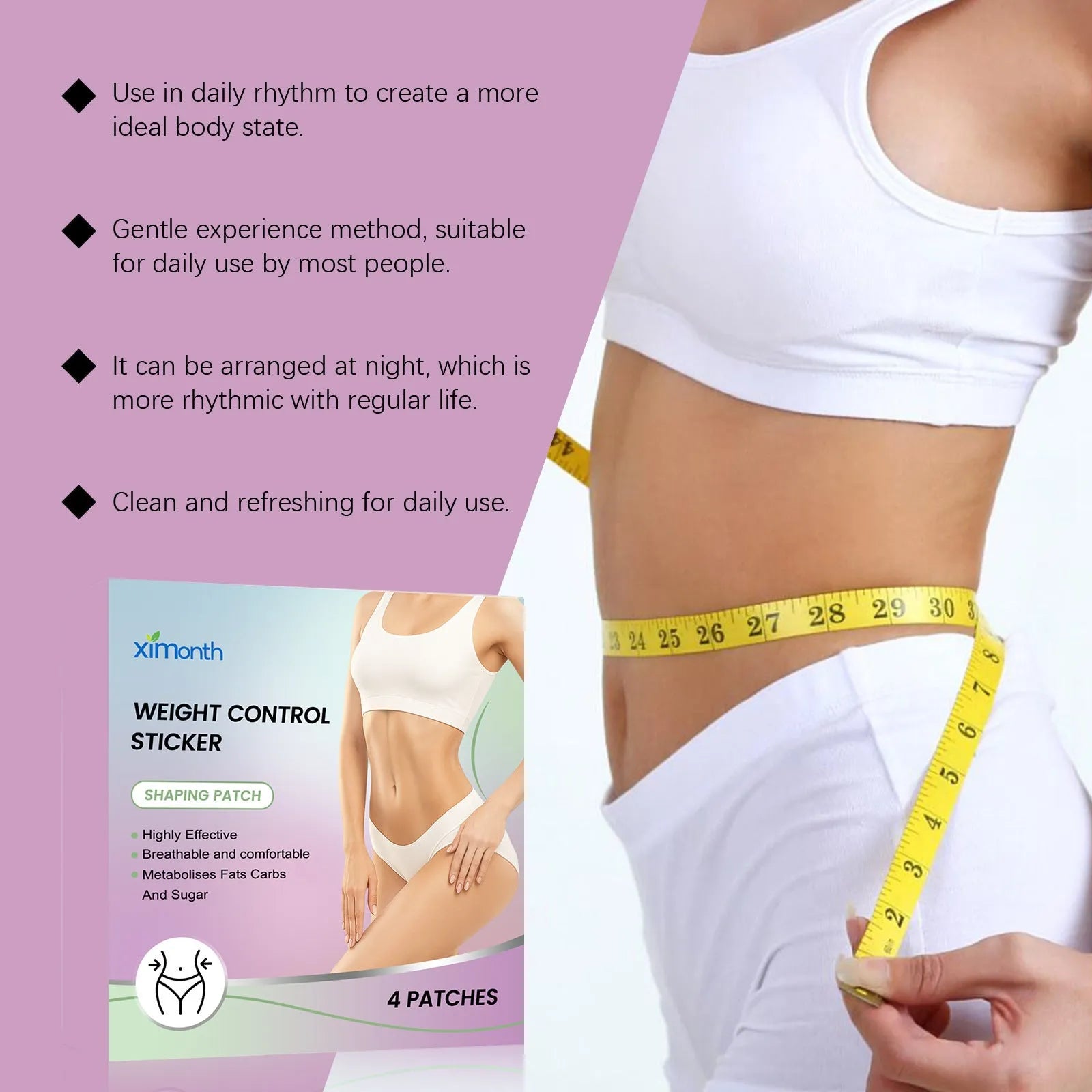 Body nursing adhesive bandage with aloe and mint leaf microneedle patch 4 pieces net content