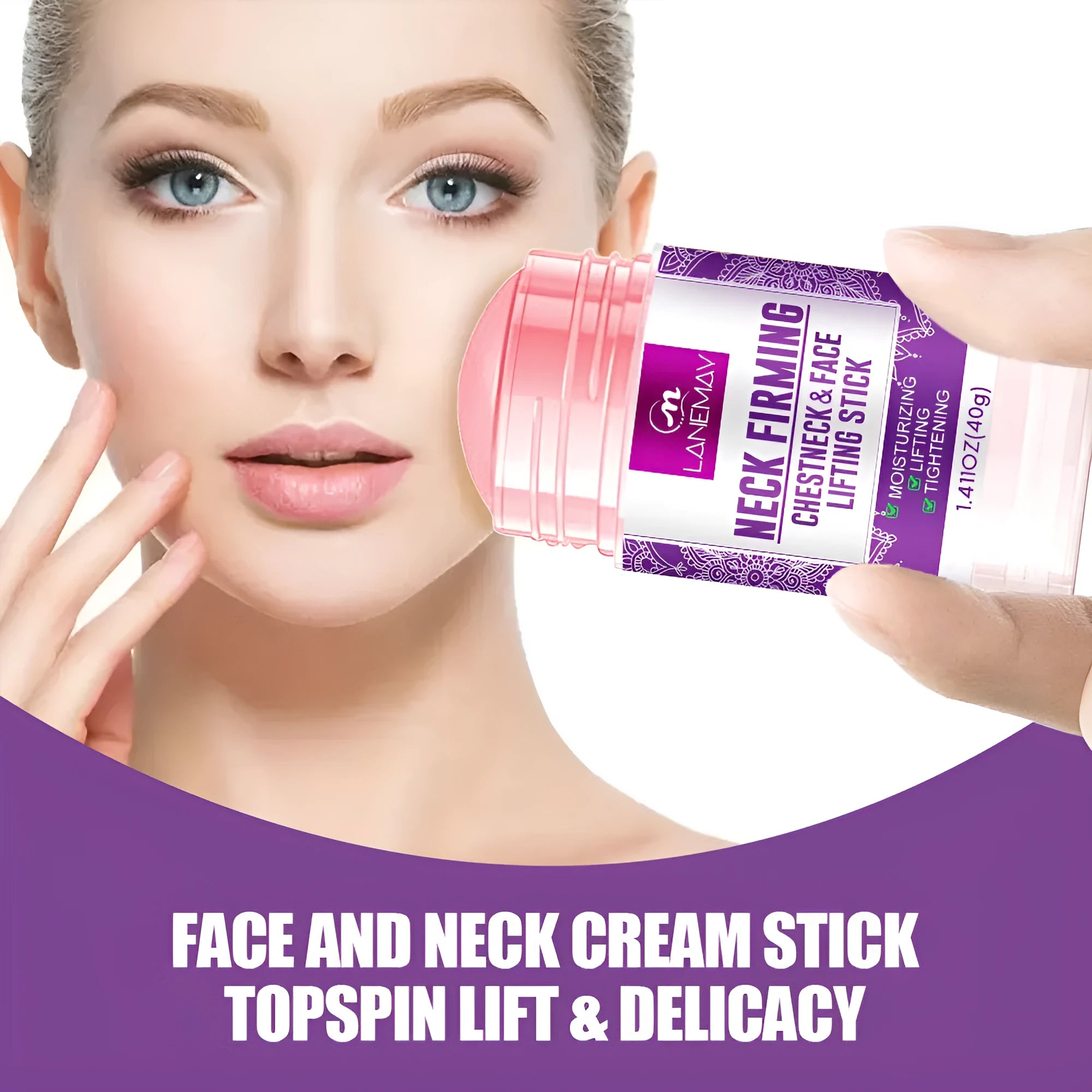 40g anti-wrinkle neck firming cream container for moisturising and skin tightening
