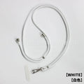 General drop-resistant phone lanyard clip with 160cm nylon strap in multiple colour options on white background