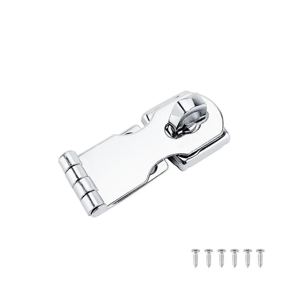Silver marine grade 304 stainless steel lock hasp bolt latch for cabinets and doors