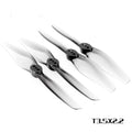 HQDrop two bladed propeller crossing machine T3.5x2.2 grey PC 4pcs set