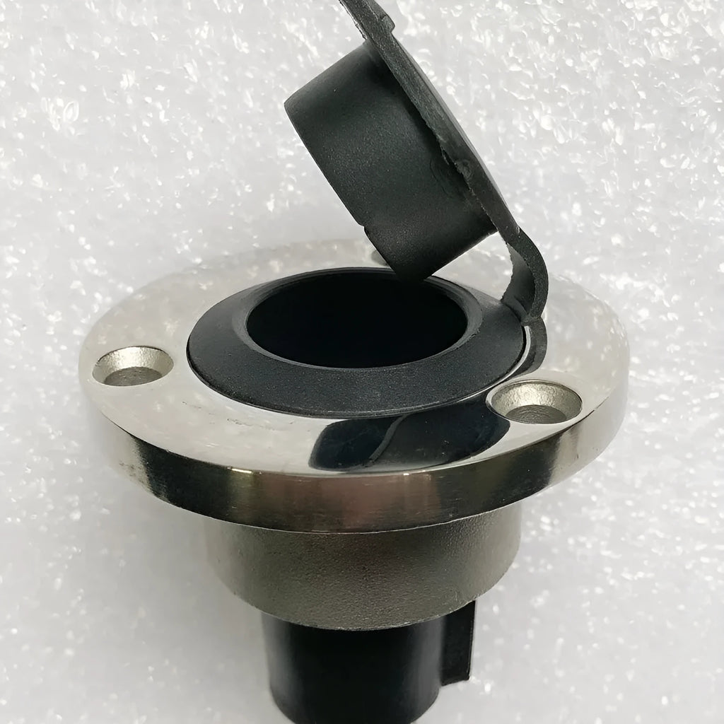Stainless steel yacht anchor light ring socket with ABS housing and bottom wires