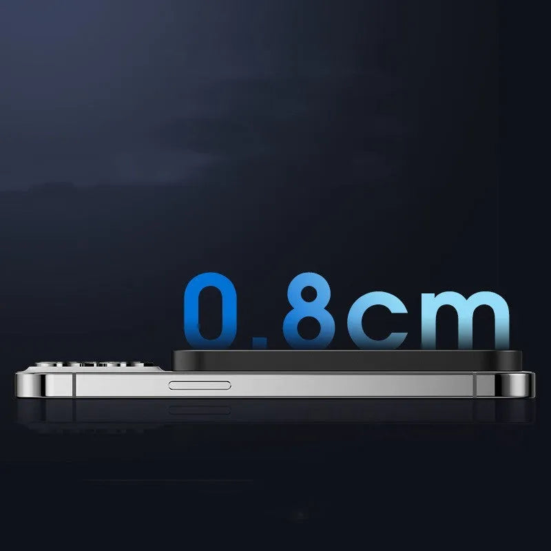 Magnetic wireless power bank with alloy casing in Titanium Gold and Black colour options