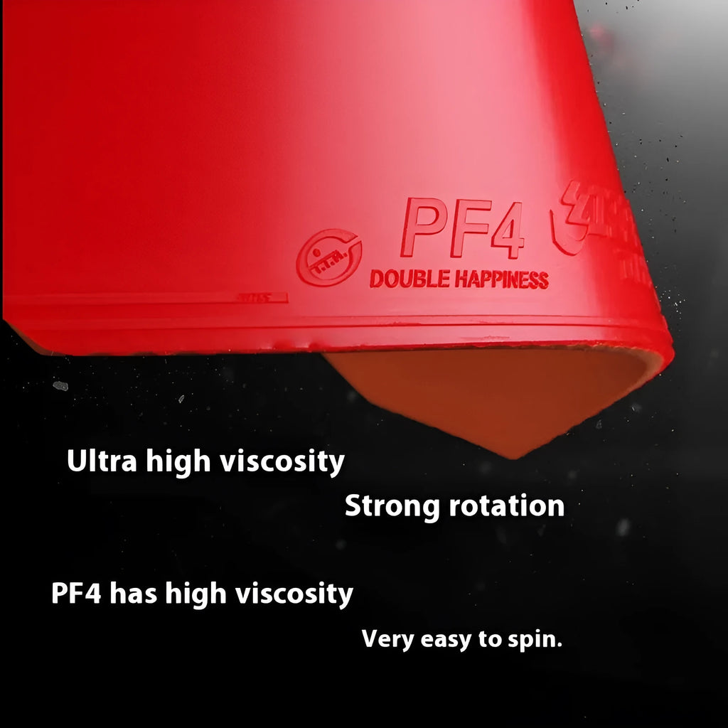 PF4-50 table tennis racket with anti-rubber surface in choice of colours and thickness