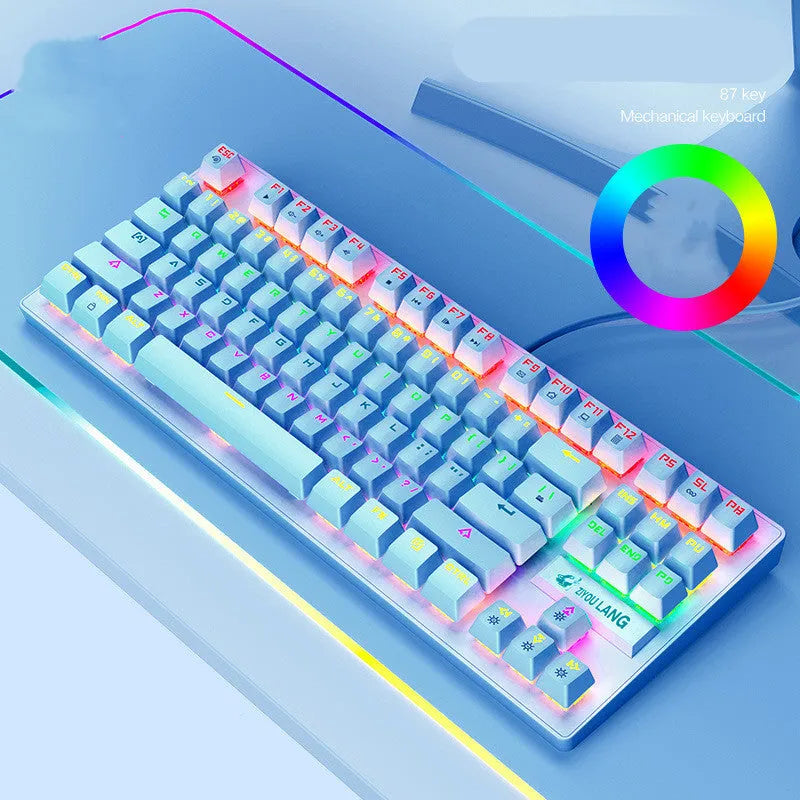 Mechanical gaming keyboard with notebook keyboard manipulator in multiple colour options