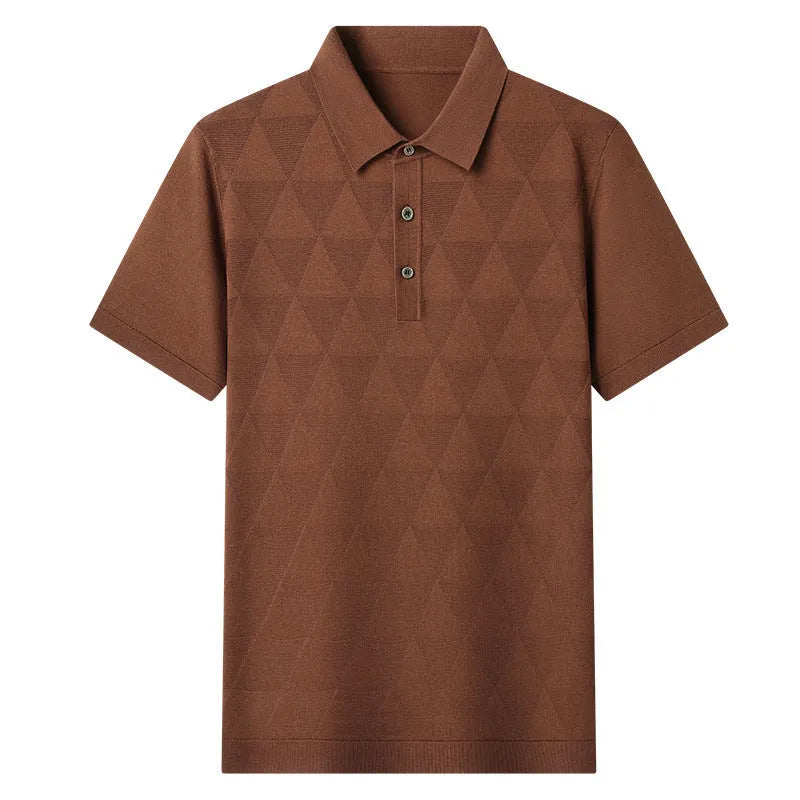Men's ice silk lyocell t-shirt in regular fit with short sleeves and quick-drying properties