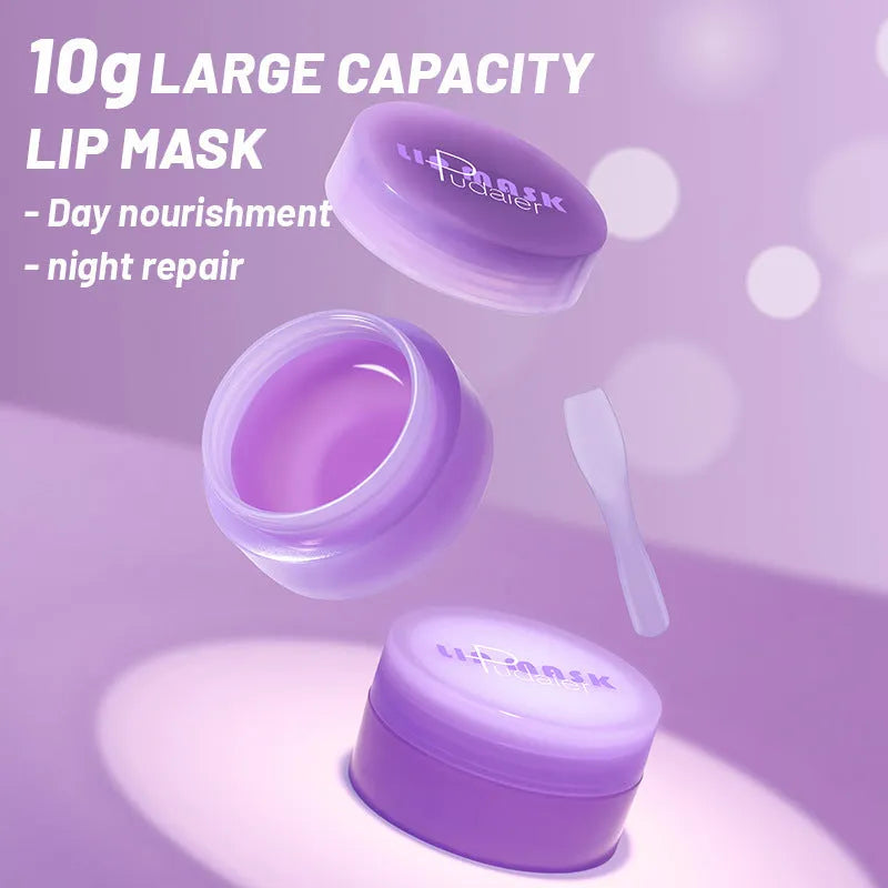 10ml exfoliating lip balm tube with scraper tool for lip lines and moisturising