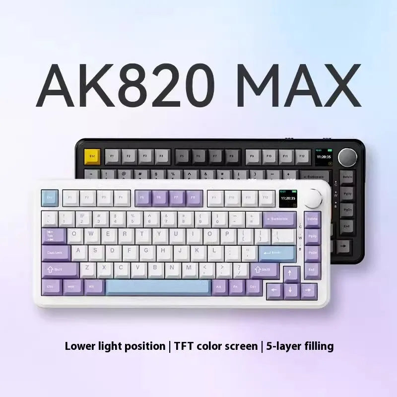 Black, grey and yellow wireless mechanical keyboard with compact 68-key layout and hot-swappable switches