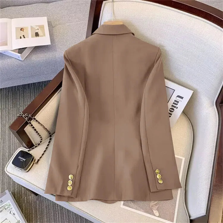 Women's loose fit polyester blouse in black colour with regular sleeves