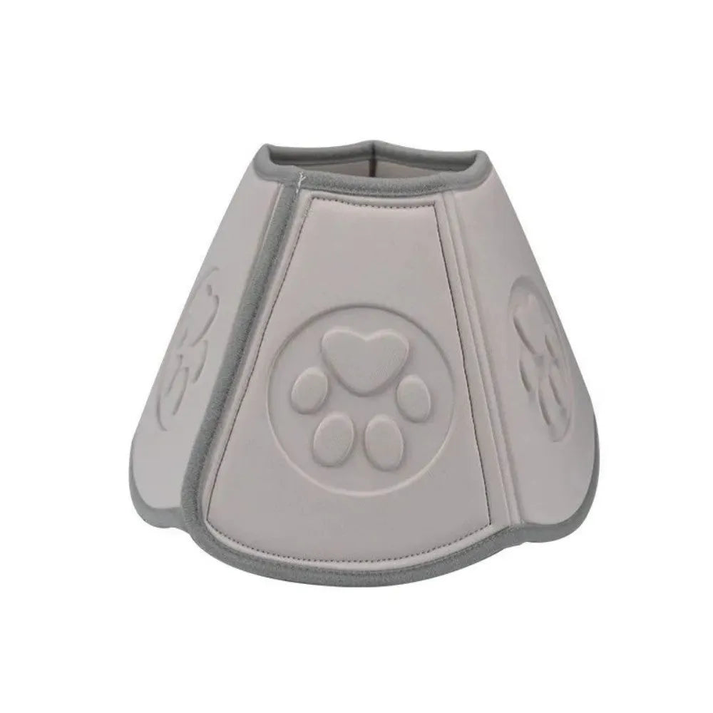 Adjustable soft cone protective collar for cats and dogs in various sizes for post-surgery wound recovery