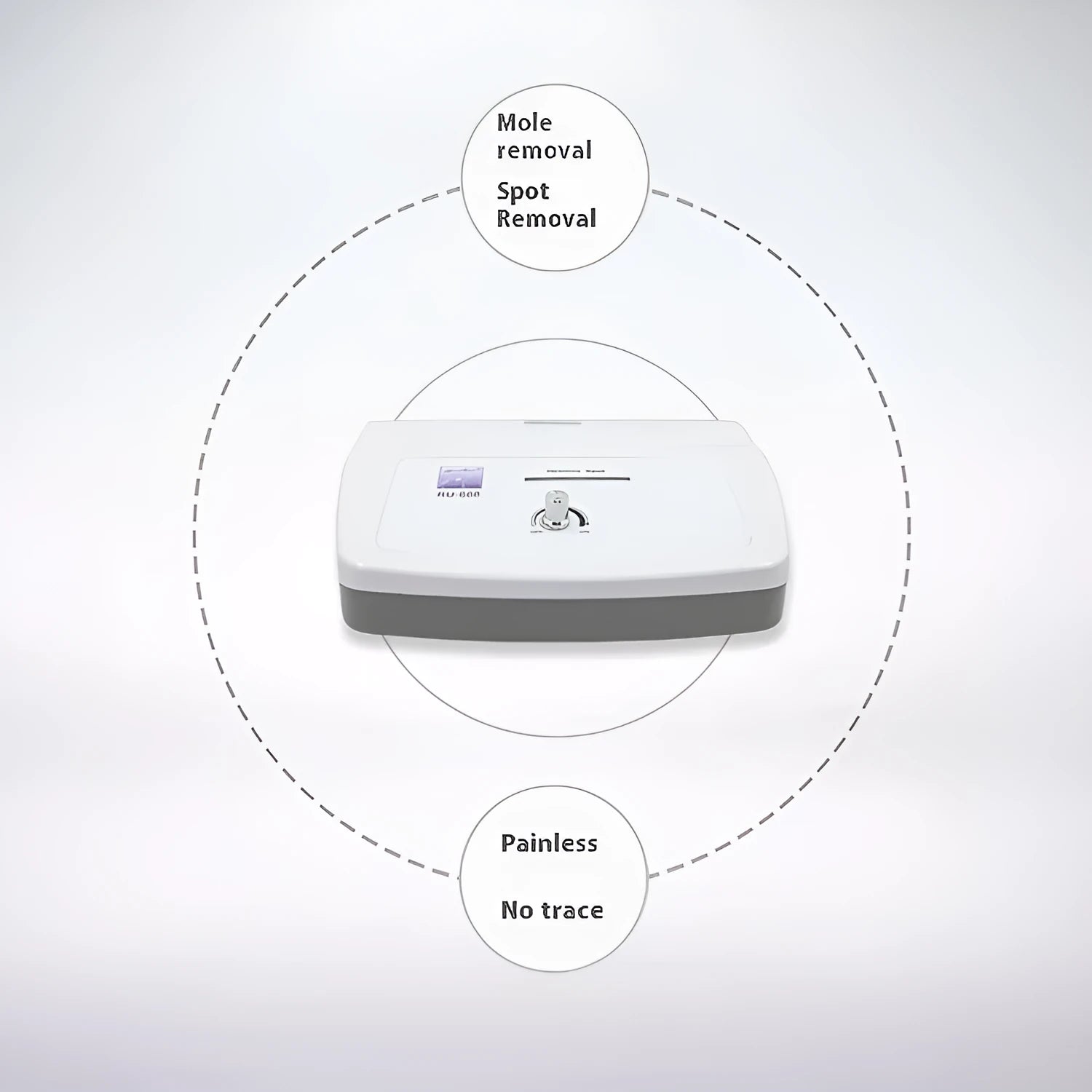 White spot removal pen electronic beauty instrument with UK power adapter for salon treatments
