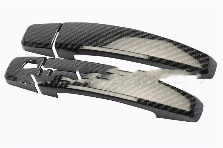 Carbon fiber pattern door handle screen protector for Opel Vauxhall Astra interior