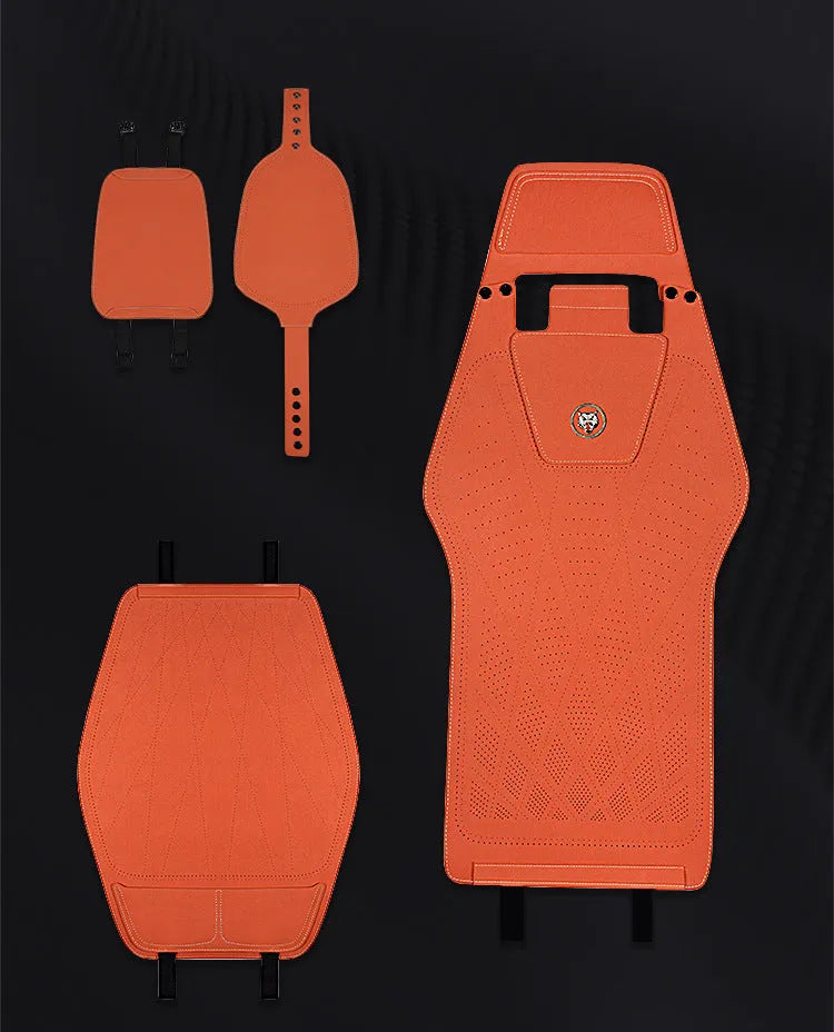 Ultra-thin fur car seat cushion with gradient hole positioning in six colour options