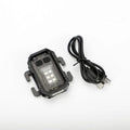 Tactical mini warning flashlight with USB charging cable and backpack mount