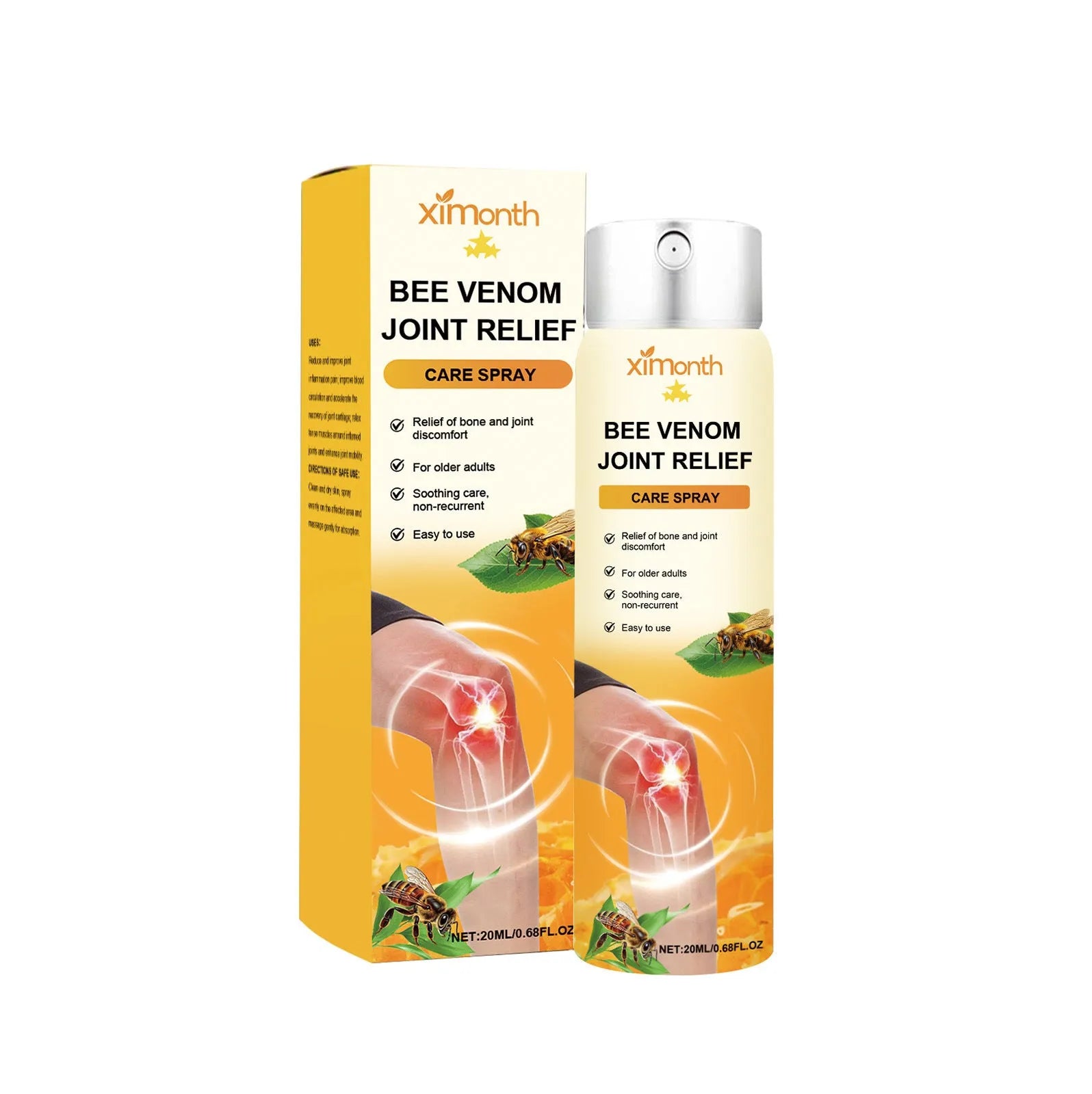 Body Care Spray Daily Nourishing 20ml bottle with active menthol and bee venom ingredients