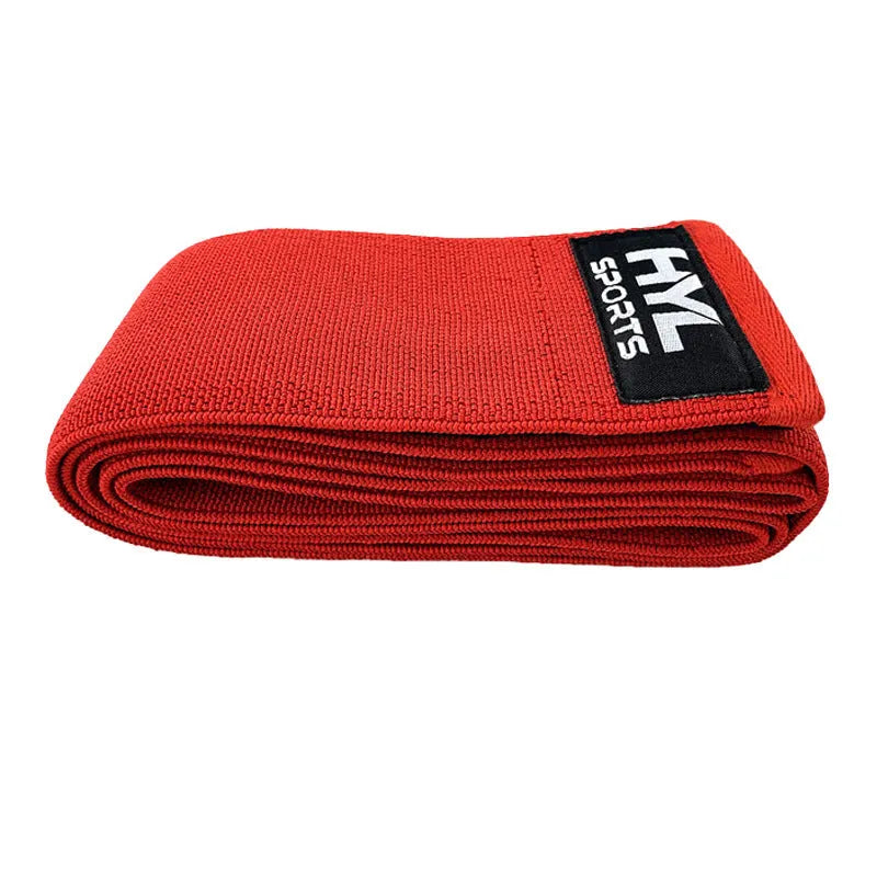 High elastic nylon training bandage knee pads in black for weightlifting and squat exercises free size 160x8cm