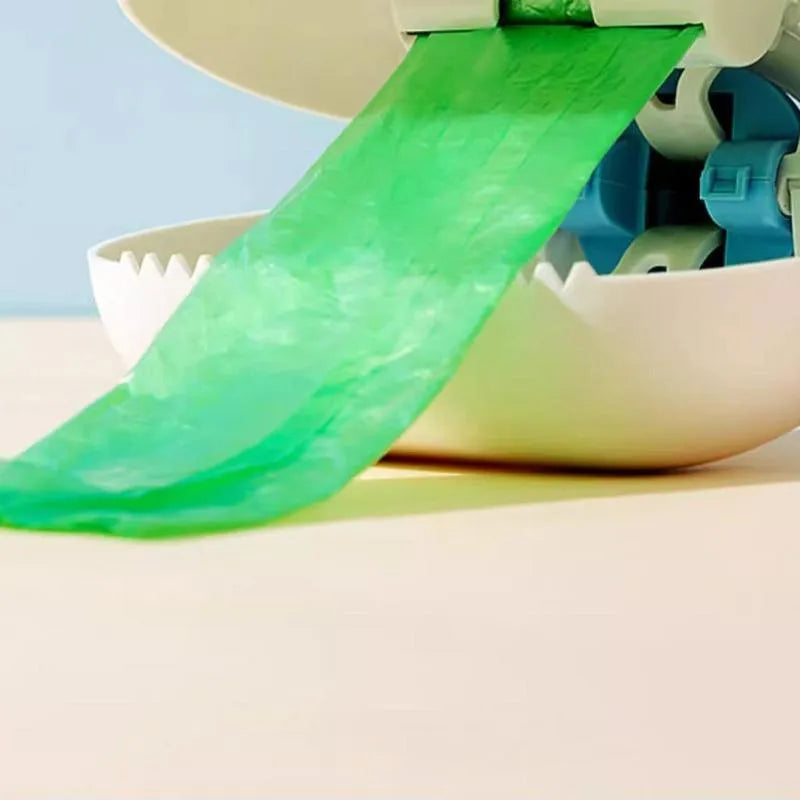 Cloud shape jaw dog poop scooper in white blue colour with ABS plastic construction