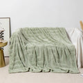 Thick coral fleece square blanket in modern simplicity style with size options from 70x100cm to 200x230cm