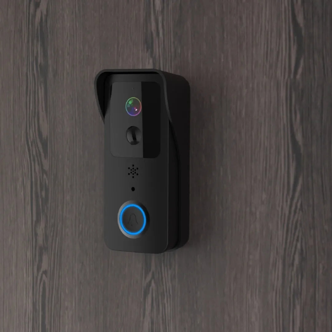 Waterproof HD visual doorbell with battery power and smartphone notifications