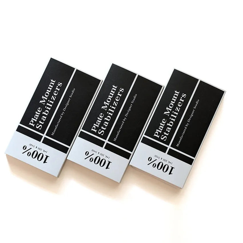 Keyboard shaft mechanical keyboard stabiliser accessories in black and milky white colours
