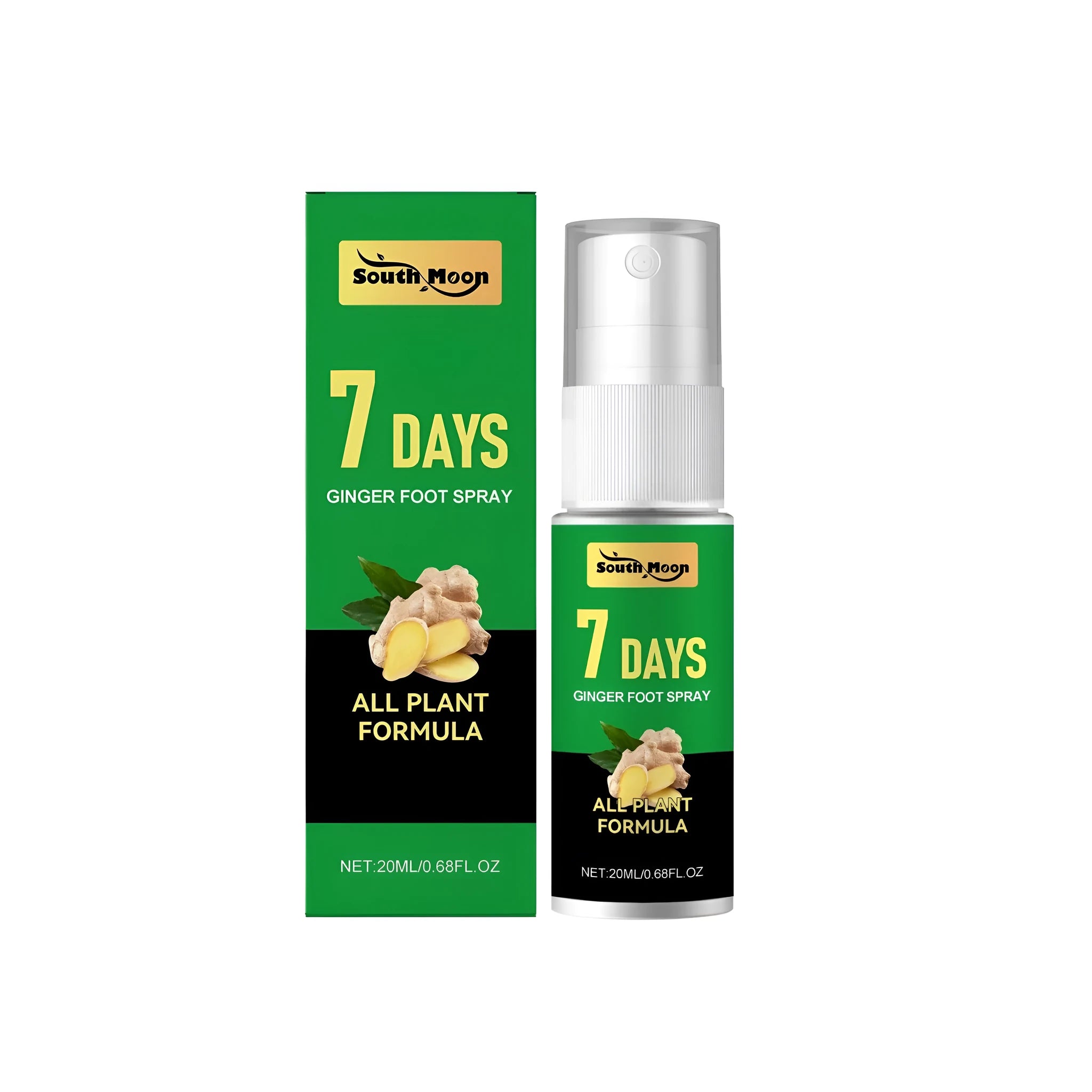 20ml foot ginger nourishing spray bottle with spray mechanism