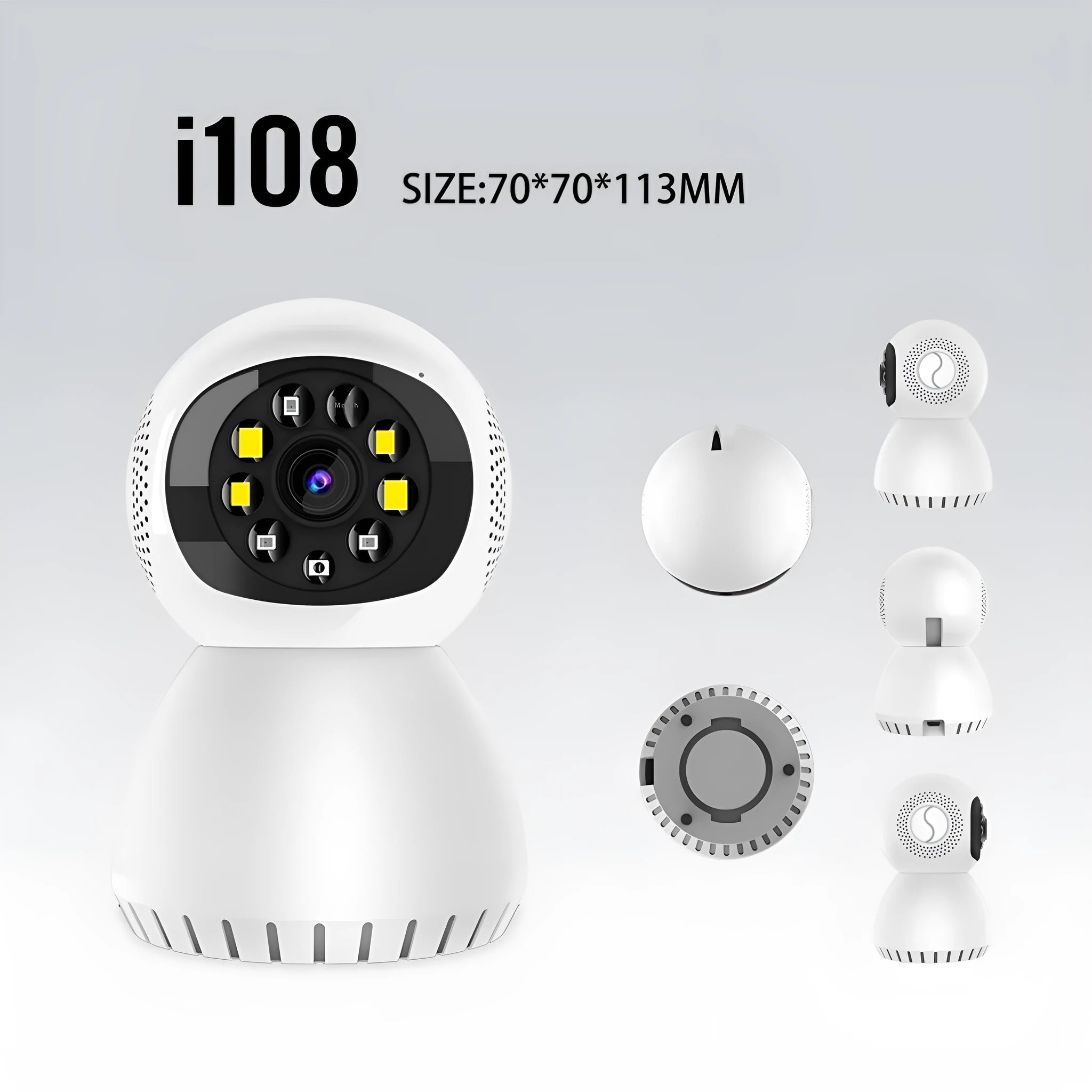 Dual-frequency wireless 1080p HD network camera with ABS housing for indoor and outdoor monitoring