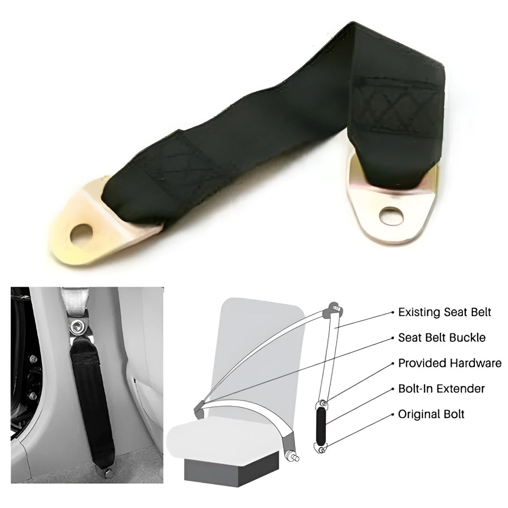 Polyester door latch and door stop belt with included screws and nuts