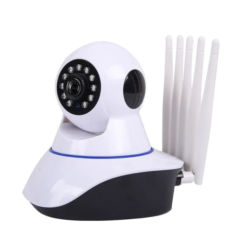 White wireless dome security camera with 3.6mm lens for HD indoor outdoor monitoring