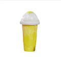 One pinch fast cooling cup in blue made from food-grade silicone, 10.6x20.6cm size