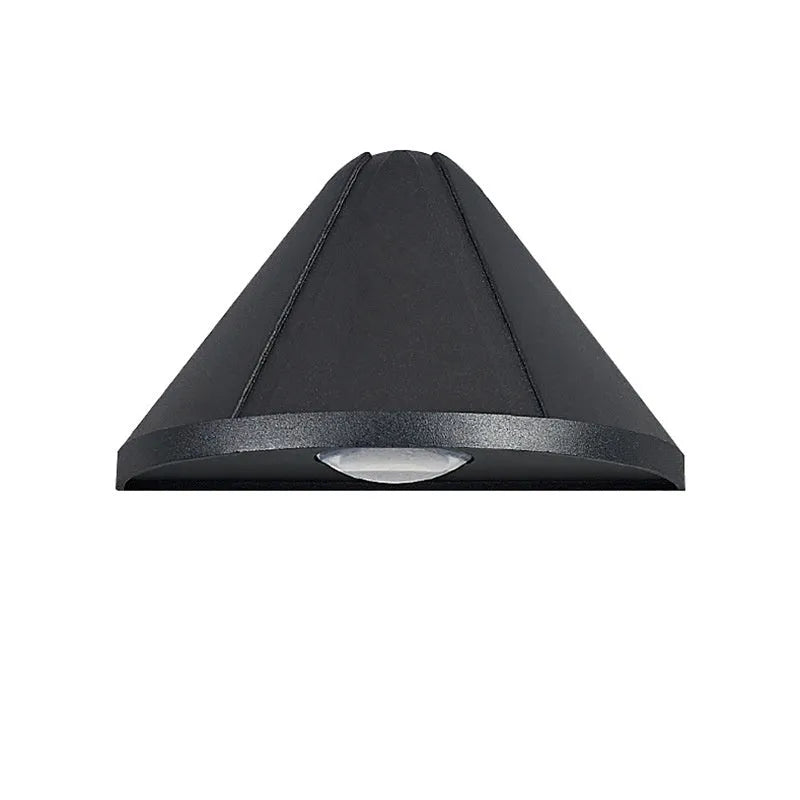 Black Bird's Nest design courtyard LED lamp with aluminium alloy shell, shown as a waterproof outdoor light.