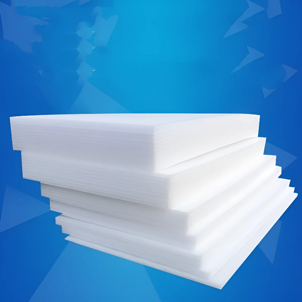 White EPE pearl cotton high-density foam board measuring 200 cm by 100 cm