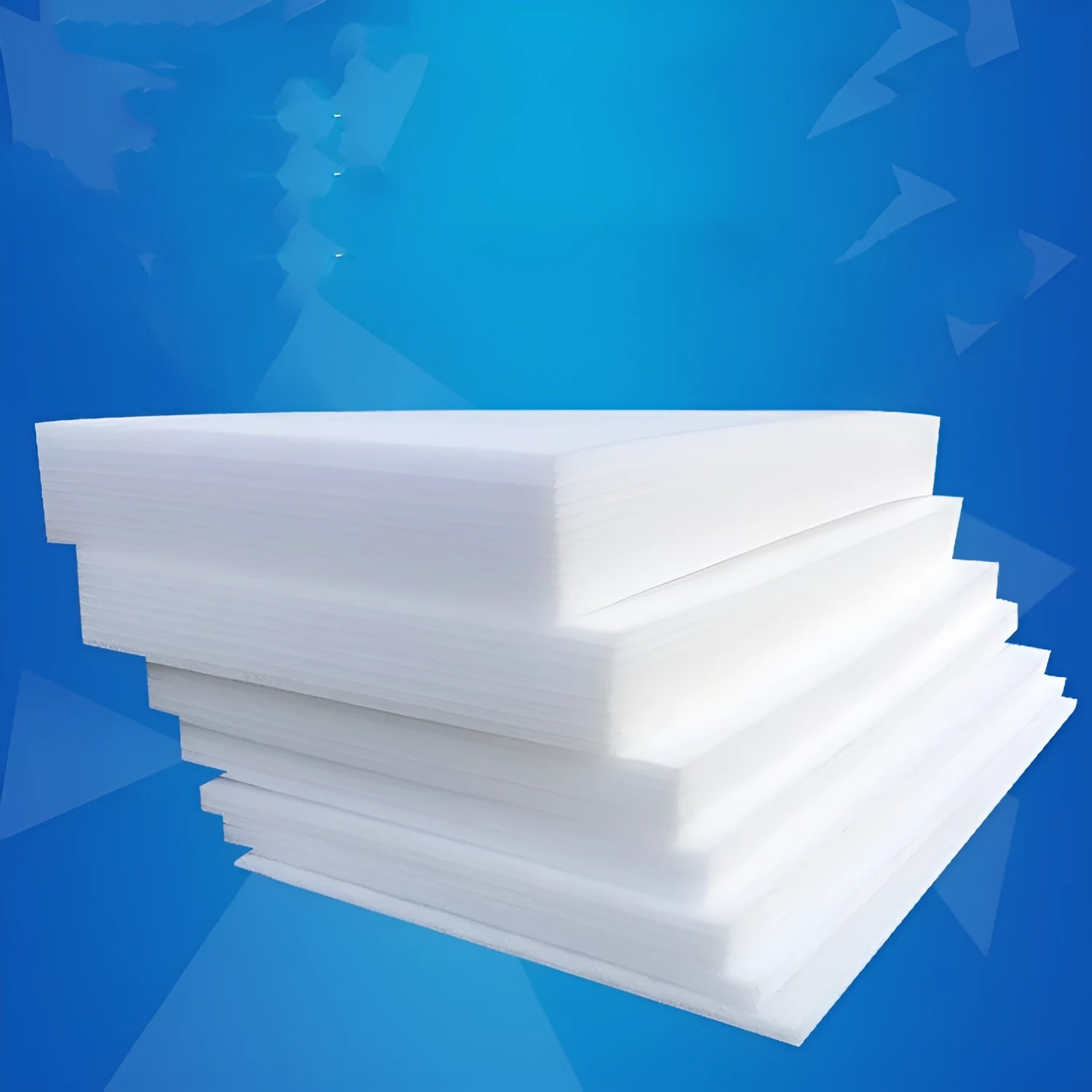 White EPE pearl cotton high-density foam board measuring 200 cm by 100 cm