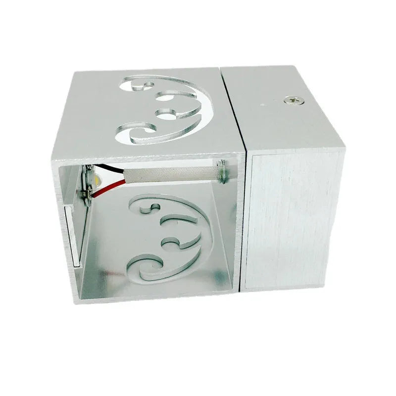 Modern LED butterfly wall lamp with aluminium shade and remote control for multi-colour lighting