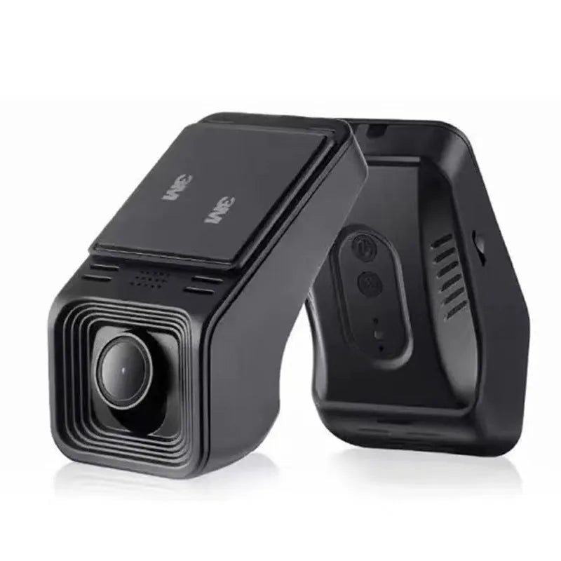 V4 ACC model HD night vision car dashboard camera with 1080p recording and WiFi symbol.