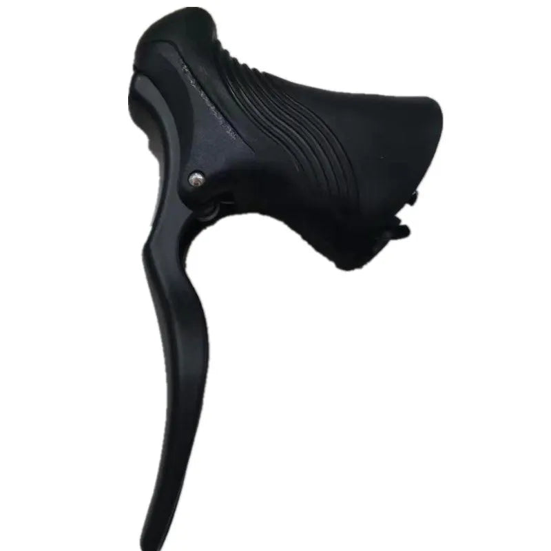 Aluminium alloy road bicycle brake handles in black and black/silver colours for 22.2mm and 23.8mm handlebars