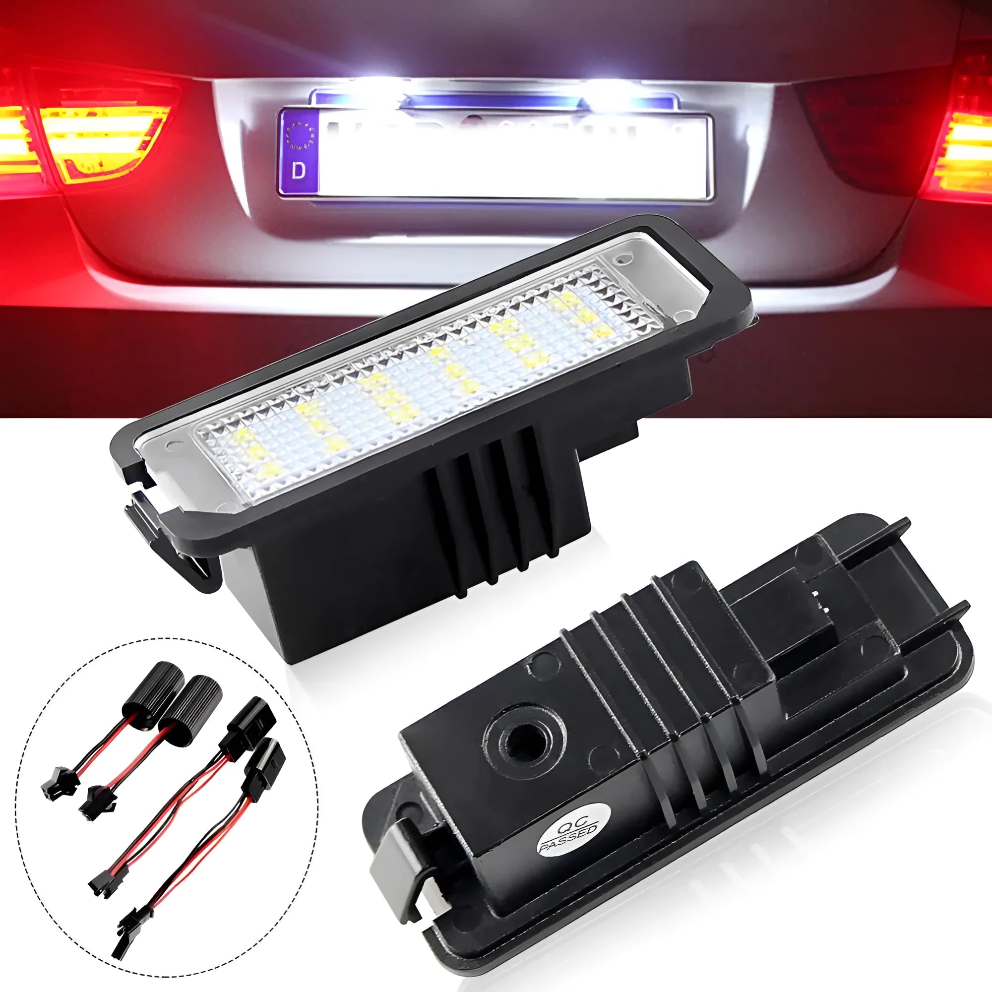 Volkswagen LED license plate light replacement kit for Golf, Polo and Phaeton models