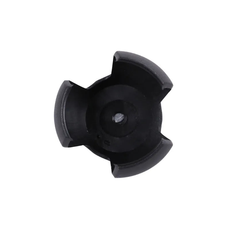 Black golf ball picker device with clip attachment for putters and golf bags