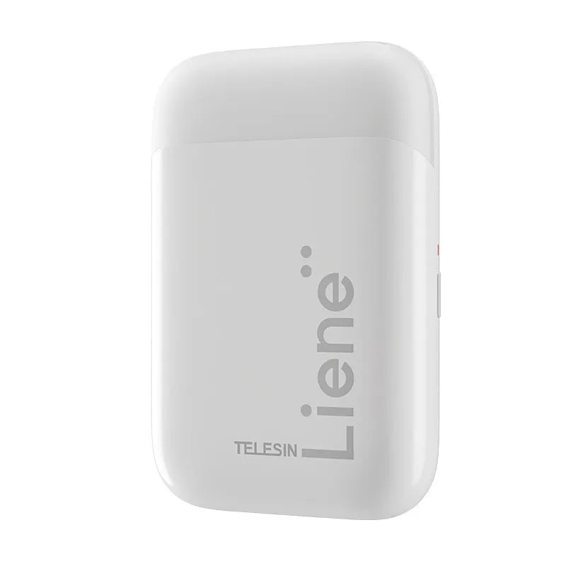 Pocket photo printer portable small plastic device with carry-on bag and photo paper