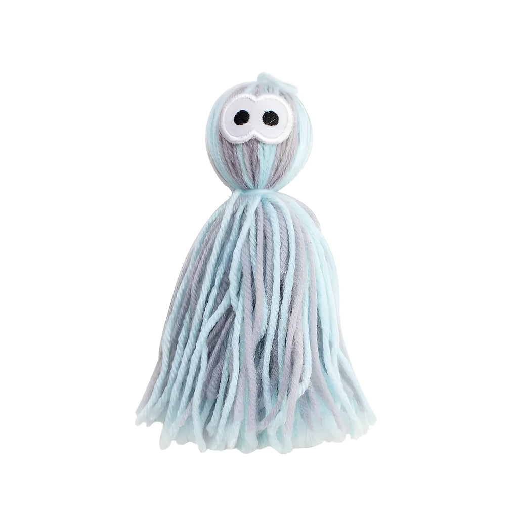 Bite-resistant wool ball and cat teaser stick toy set in assorted colours