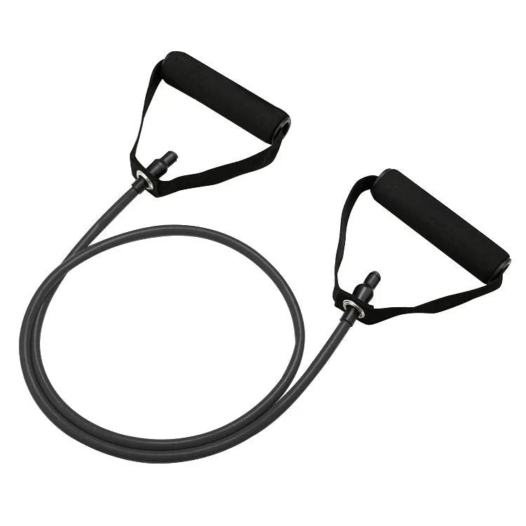 Adjustable chest expander with colour-coded TPE tension ropes in five resistance levels for fitness training