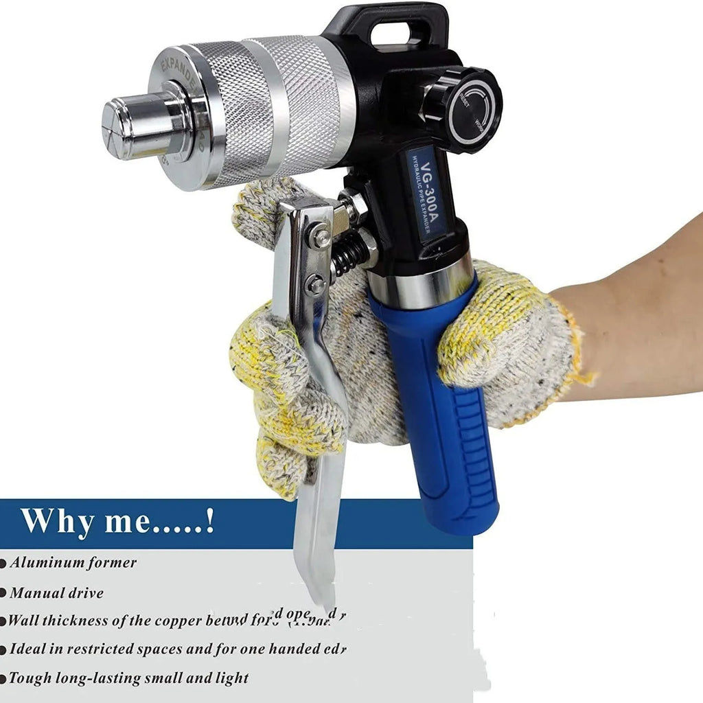 VG-300 hydraulic tube expander refrigeration tool with high-strength alloy steel construction