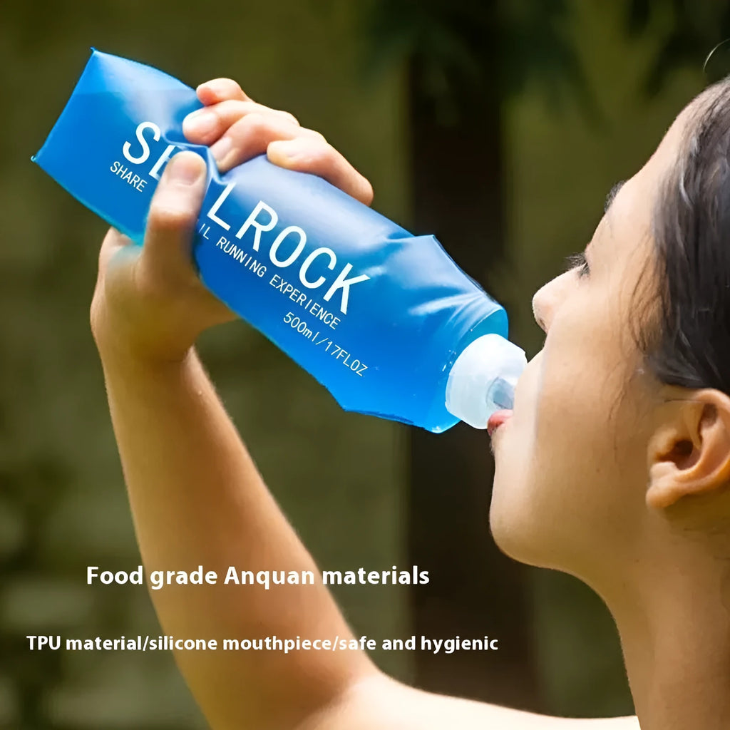 Plastic portable drinking straw with suction tube for mountain climbing and biking activities