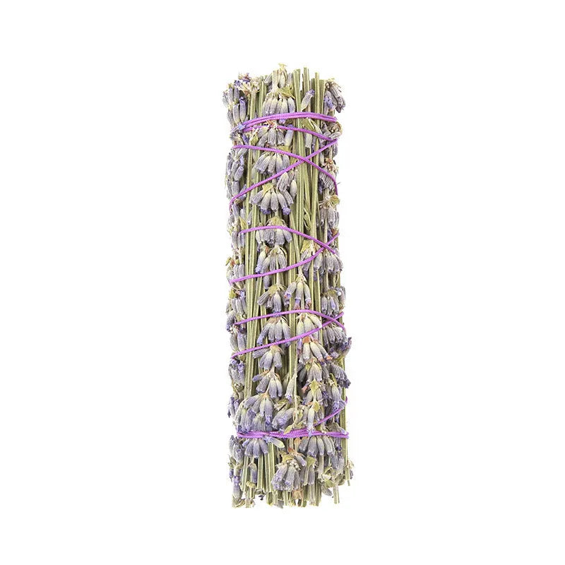 A single, approximately 4-inch-long dried flower aromatherapy stick with lavender fragrance on a plain background.