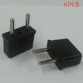 American standard to European standard plug adapter with two holes and plastic shell