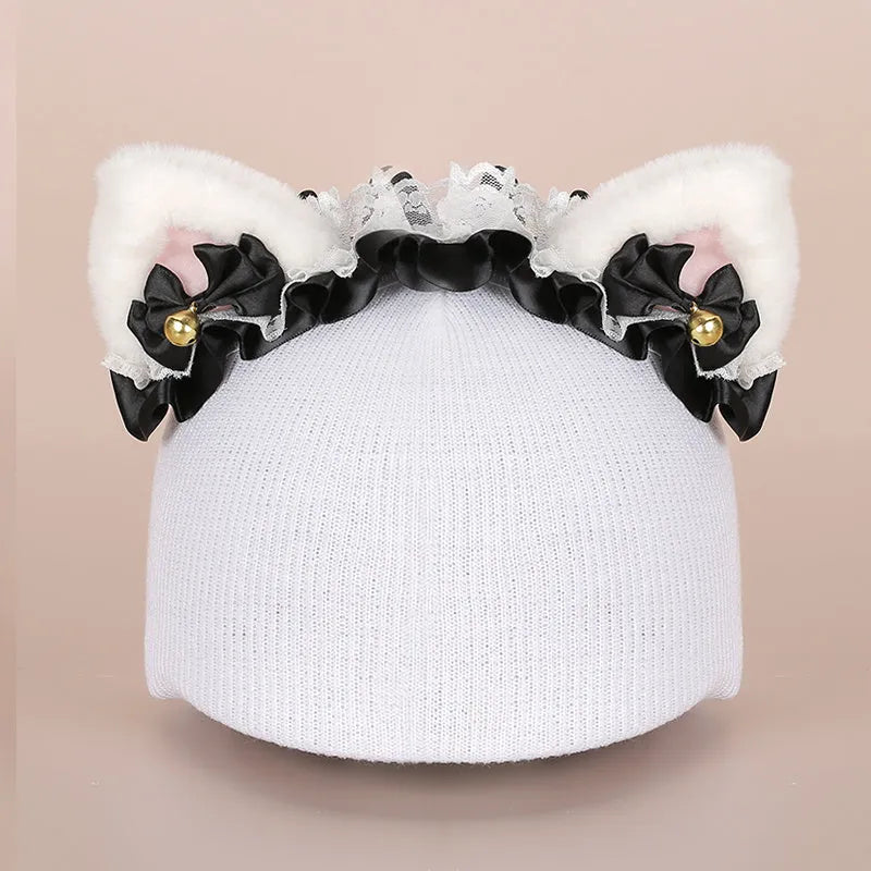 Soft plush cartoon character cover on an M-size bicycle helmet
