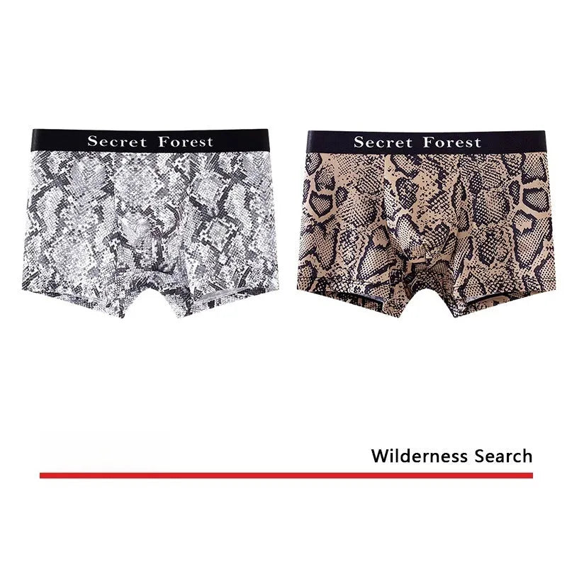 Men's black loose fit thin polyester boxer shorts on a mid waist
