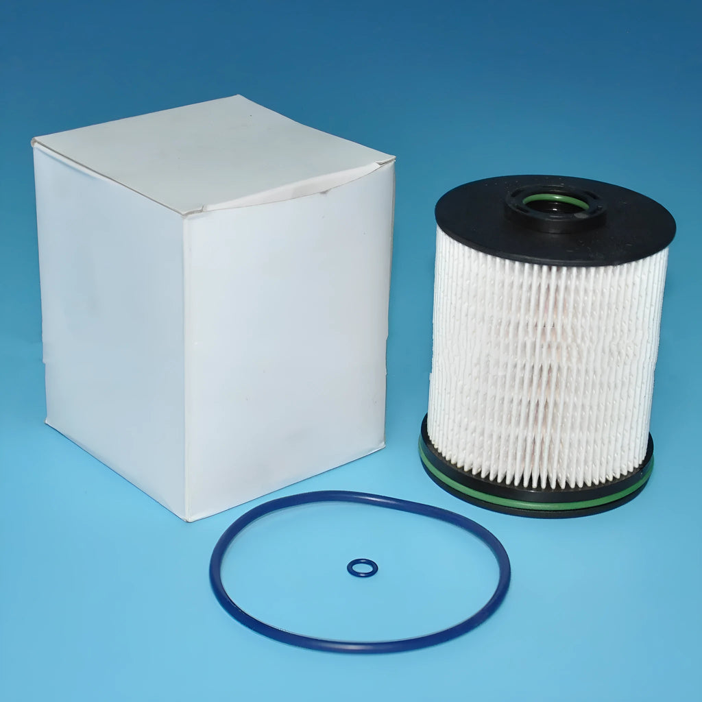 Vauxhall Opel Astra diesel fuel filter element with gasket kit showing dimensions