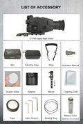 CY789 HD Photography Night Vision Instrument Sets Of Aiming compact scope 106x97x47mm on dark background